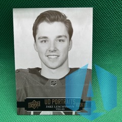 2021-22 Upper Deck Series 2 UD Portraits Rookies Jake Leschyshyn #P-46